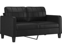 vidaXL - Tweezitsbank - 140 - cm - kunstleer - zwart