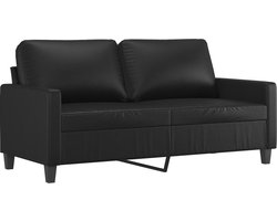 vidaXL - Tweezitsbank - 140 - cm - kunstleer - zwart