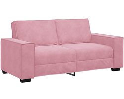 vidaXL - Tweezitsbank - 180x78x84 - cm - fluweel - roze