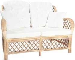 vidaXL - Tweezitsbank - rattan