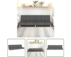 vidaXL Tweezitter - Slaapbank - Slaapbank 2-zits stof lichtgrijs - Sofa Bed - Multifunctionele Bank - Lounge Meubilair