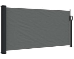 vidaXL - Uitschuifbaar - zijluifel - antraciet - 100x500 - cm