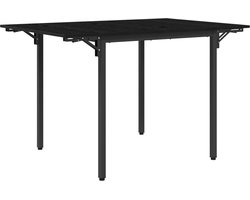 vidaXL - Uitschuifbare - eettafel - 120 - x - 81,5 - x - 75 - cm - Bewerkt - hout