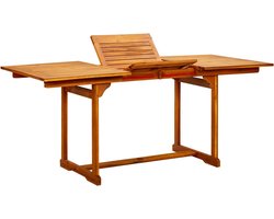 vidaXL Uitschuifbare Tuintafel van Acaciahout