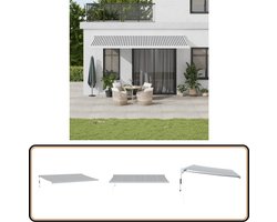 vidaXL Uittrekbare Luifel - 5x3m - Stof & Aluminium Tuinluifel - Overkapping - Parasol - Buitenzonwering - Veranda