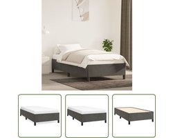 vidaXL Velvet Bed - Donker Grijs Bedframe - Bedframe zonder matras 90x200 cm fluweel donkergrijs - Tweepersoon Bed - Boxspring Bed - Slaapcomfort