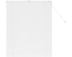 vidaXL - Venetiaanse - Jaloezieën - Wit - 130 - x - 105 - cm - Aluminium