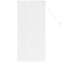 vidaXL - Venetiaanse - Jaloezieën - Wit - 130 - x - 65 - cm - Aluminium