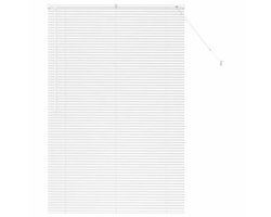 vidaXL - Venetiaanse - Jaloezieën - Wit - 175 - x - 115 - cm - Aluminium