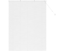 vidaXL - Venetiaanse - Jaloezieën - Wit - 175 - x - 125 - cm - Aluminium