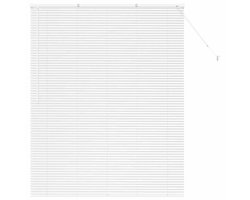 vidaXL - Venetiaanse - Jaloezieën - Wit - 175 - x - 145 - cm - Aluminium