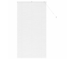 vidaXL - Venetiaanse - Jaloezieën - Wit - 175 - x - 90 - cm - Aluminium