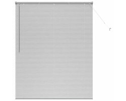 vidaXL - Venetiaanse - Jaloezieën - Zilver - 175 - x - 145 - cm - Aluminium