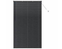 vidaXL - Venetiaanse - Jaloezieën - Zwart - 220 - x - 125 - cm - Aluminium