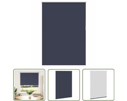 vidaXL Verduisterend Gordijn - Rolgordijn - Rolgordijn verduisterend 115x150 cm stofbreedte 110,7 cm blauw - Kamer Decoratie - Woonkamer Gordijnen - Slaapkamer Gordijnen