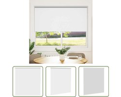 vidaXL Verduisterend Gordijn - Rolgordijn - Rolgordijn verduisterend 160 x 175 cm wit - Wit Rolgoardijn - Zonwering - Slaapkamerrulgording