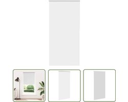 vidaXL Verduisterend Gordijn - Rolgordijn - Rolgordijn verduisterend 95x210cm stofbreedte 90,7 cm wit - Kamer Decoratie - Woon Accessoires - Raambekleding