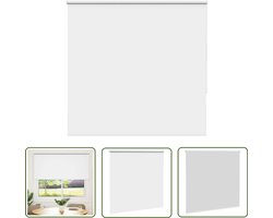 vidaXL Verduisterend Gordijn - Rolgordijnen - Rolgordijn verduisterend 155x175 cm stofbreedte 151,6 cm wit - Kamerscherm - Slaapkamer Decoratie - Woonkamer Decoratie