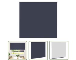 vidaXL Verduisterend Gordijn - Rolgordijnen - Rolgordijn verduisterend 160x150 cm stofbreedte 156,6 cm blauw - Privacy Gordijn - Lichtwerende Gordijnen - Woonkamer Decoratie