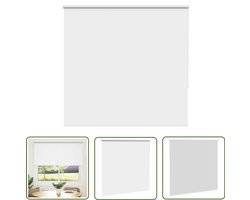 vidaXL Verduisterend Gordijn - Rolgordijnen - Rolgordijn verduisterend 160x150 cm stofbreedte 156,6 cm wit - Kamerrondecoratie - Slaapkamer Decoratie - Woonkamer Decoratie