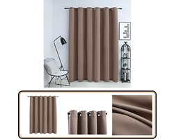 vidaXL Verduisterend Gordijn - Taupe - 290x245 cm Gordijn - Taupe Gordijn - Voordelig Gordijn - Kastanje Gordijn - Slaapkamer Gordijn