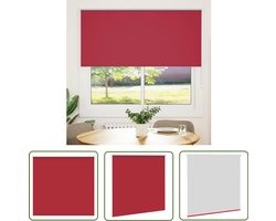 vidaXL Verduisterend Rolgordijn - 145x150 cm - Rood Rolgordijn - Verduisterend Gordijn - Privacy Gordijn - Lichtregulerend Gordijn - Woonkamer Gordijn