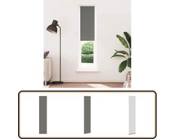 vidaXL Verduisterend Rolgordijn 60x230cm Grijs Rolgordijn - Verduisterend Gordijn - Privacy Gordijn - Lichtregulerend Gordijn - Woonkamer Gordijn