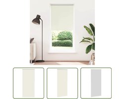 vidaXL Verduisterende Gordijnen - Rolgordijnen - Rolgordijn verduisterend 100 x 230 cm crême - Blackout Gordijnen - Crème Kleuren - Slaapkamerrdgordijnen