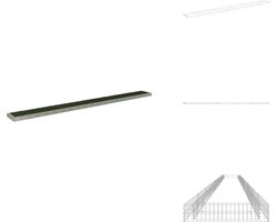 vidaXL Verhoogde Gabion Plantenbak - Verhoogde Gabion Plantenbakken - Gabion Plantenbak - Gabion Bak - Gabion plantenbak verhoogd 1000x100x20 cm gegalvaniseerd staal