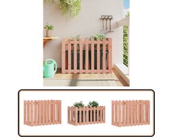 vidaXL Verhoogde Plantenbak Douglashout 100x50x70 cm Hout Plantenbak - Douglalas Bak - Raised Garden Bed - Bloementuin - Verticale Tuin