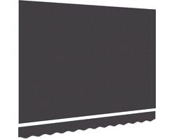 vidaXL - Vervangingsdoek - voor - zonnescherm - Antracietkleurig - 330 - x - 195 - cm
