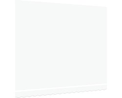 vidaXL - Vervangingsdoek - voor - zonnescherm - Wit - 380 - x - 295 - cm - Polyester