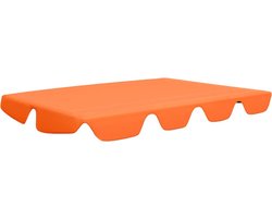 vidaXL - Vervangingsluifel - voor - schommelbank - 150/130x105/70 - cm - oranje