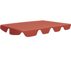 vidaXL - Vervangingsluifel - voor - schommelbank - 150/130x105/70cm - terracotta