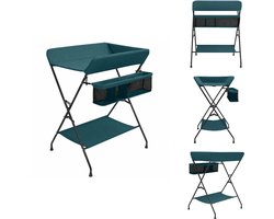 vidaXL Verzorgingstafel - Verzorgingstafels - Verschoontafel - Verschoontafels - Verschoontafel ijzer groen