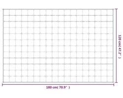 vidaXL - Verzwaringsdeken - 120x180 - cm - 5 - kg - stof - grijs