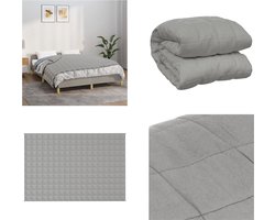 vidaXL - Verzwaringsdeken - 122x183 - cm - 5 - kg - stof - grijs