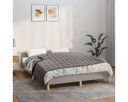vidaXL - Verzwaringsdeken - 135x200 - cm - 6 - kg - stof - grijs