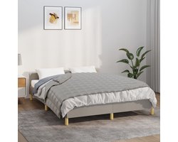 vidaXL - Verzwaringsdeken - 137x200 - cm - 10 - kg - stof - grijs