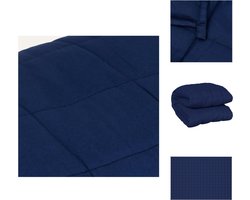 vidaXL - Verzwaringsdeken - 137x200 - cm - 6 - kg - stof - blauw