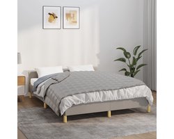 vidaXL - Verzwaringsdeken - 140x200 - cm - 10 - kg - stof - grijs