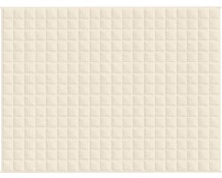 vidaXL - Verzwaringsdeken - 150x200 - cm - 7 - kg - stof - lichtcrèmekleurig