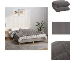 vidaXL - Verzwaringsdeken - 152x203 - cm - 11 - kg - stof - grijs
