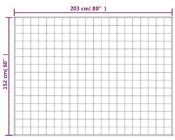 vidaXL - Verzwaringsdeken - 152x203 - cm - 7 - kg - stof - lichtcrèmekleurig