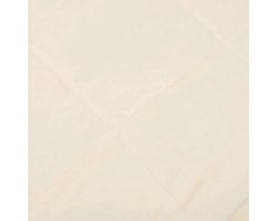 vidaXL - Verzwaringsdeken - 152x203 - cm - 7 - kg - stof - lichtcrèmekleurig