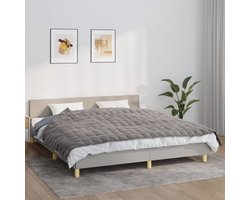 vidaXL - Verzwaringsdeken - 155x220 - cm - 7 - kg - stof - grijs