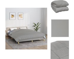 vidaXL - Verzwaringsdeken - 200x200 - cm - 13 - kg - stof - grijs