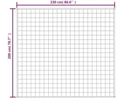 vidaXL - Verzwaringsdeken - 200x220 - cm - 13 - kg - stof - grijs