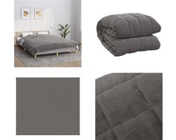 vidaXL-Verzwaringsdeken-200x225-cm-13-kg-stof-grijs