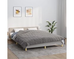 vidaXL - Verzwaringsdeken - 200x230 - cm - 9 - kg - stof - grijs